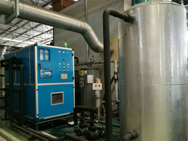 ติดตั้ง Water to water Heat pump สำหรับทำน้ำร้อนประหยัดพลังงานในโรงงานผลิตชิ้นส่วนรถยนต์ เพื่อนำน้ำร้อนไปใช้ในการบวนการล้างผลิตภัณฑ์