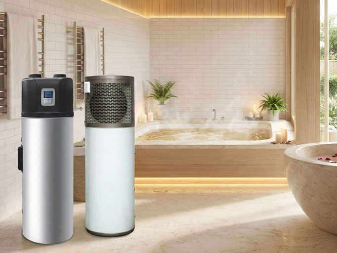 All in One Heat Pump สำหรับวิลล่า สปา รีสอร์ท ห้องพัก หรือที่อยู่อาศัย